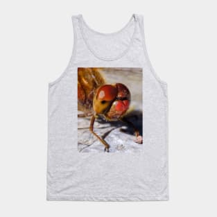 Red Dragonfly Macro Photograph Tank Top